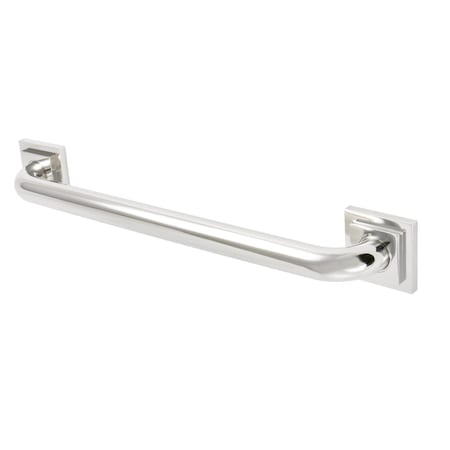 Claremont Contemporary Grab Bar, 20-13/16" L, Brass, Polished Nickel DR614186